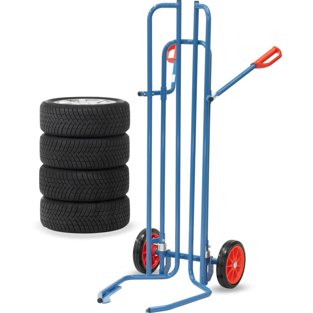 Bandensteekwagen fetra® van staal, draagvermogen 200 kg, voor 8 banden, volrubber banden Productafbeelding nr. 3: Bandensteekwagen fetra® van staal, draagvermogen 200 kg, voor 8 banden, volrubber banden