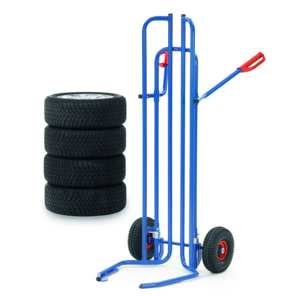Productafbeelding nr. 3: Bandensteekwagen fetra® van staal, draagvermogen 200 kg, voor 8 banden, luchtbanden