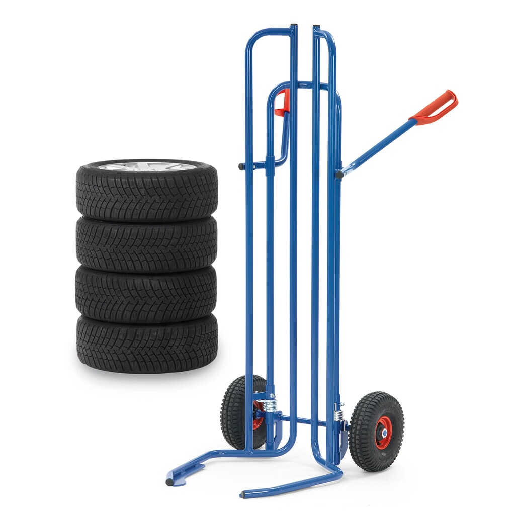 Productafbeelding nr. 8: Bandensteekwagen fetra® van staal, draagvermogen 200 kg, voor 8 banden, volrubber banden