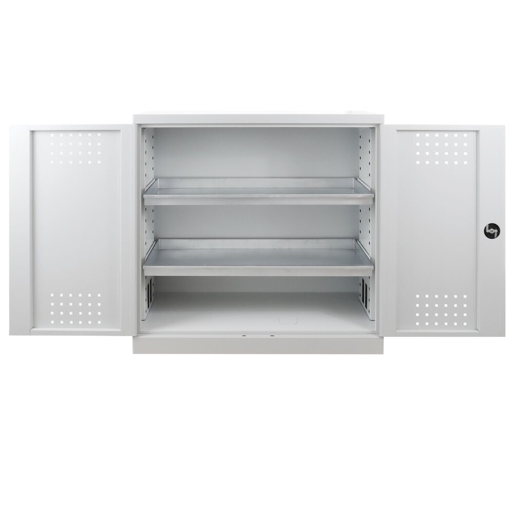 Productafbeelding nr. 4: BASIC milieu- en chemicaliënkast, h x b x d 1.000 x 1.000 x 500 mm, 2 lekbakken
