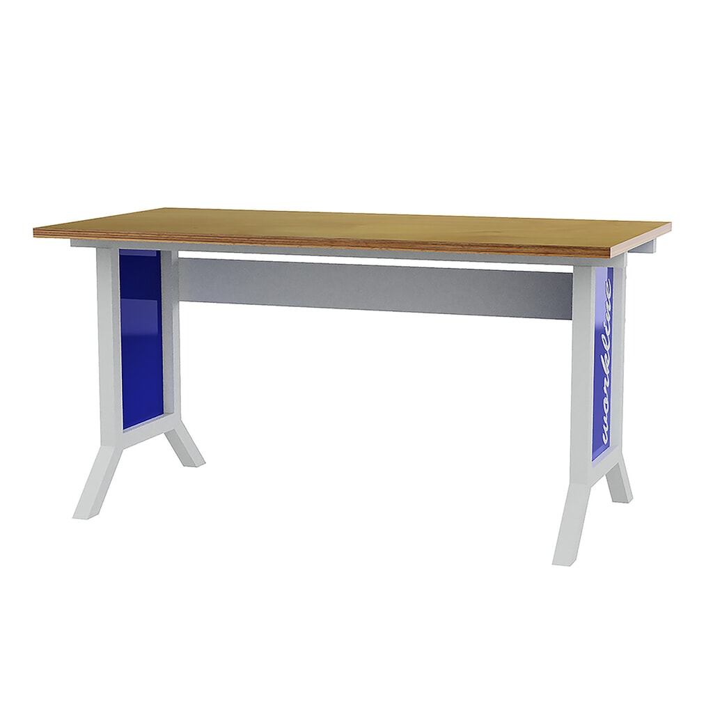 Basistafel werkpleksysteem, hoogteverstelling met klemmen, gentiaanblauw Product afbeelding: Basistafel werkpleksysteem, hoogteverstelling met klemmen, gentiaanblauw