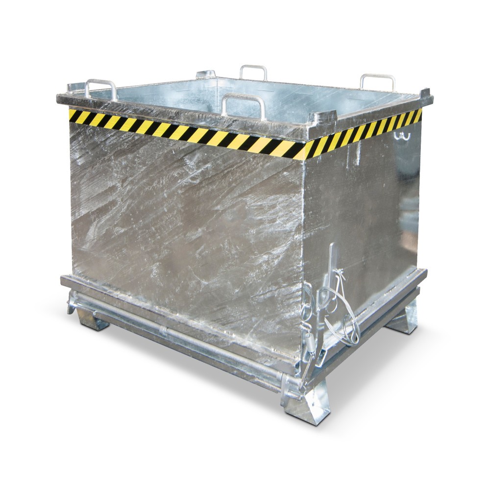 Productafbeelding nr. 1: Bauer® bodemklepcontainer, versterkte bodemklep, verzinkt, draagvermogen 2.000 kg, volume 1,5 m³