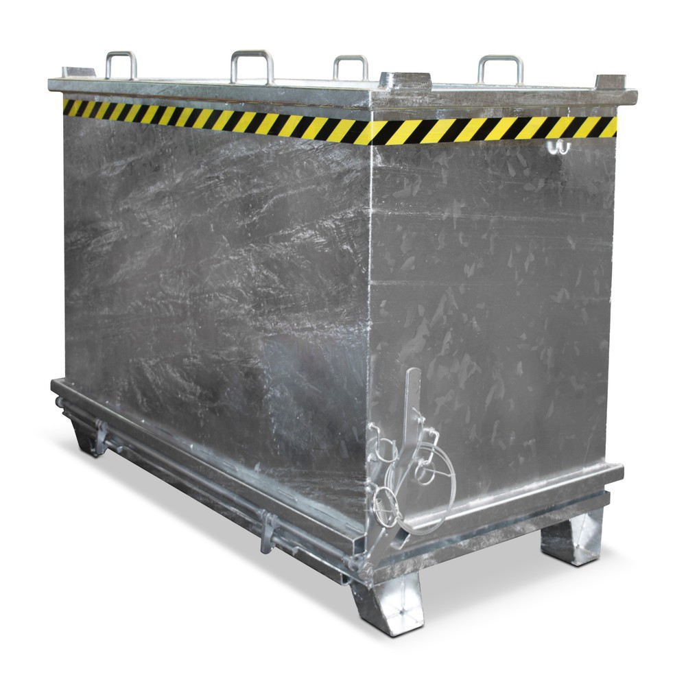 Productafbeelding nr. 1: Bauer® bodemklepcontainer, versterkte bodemklep, verzinkt, draagvermogen 2.000 kg, volume 2 m³
