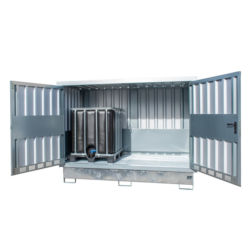 Productafbeelding nr. 2: Bauer® depot voor gevaarlijke stoffen GD-E/IBC, voor 2 x IBC, incl. lekbak, verzinkt