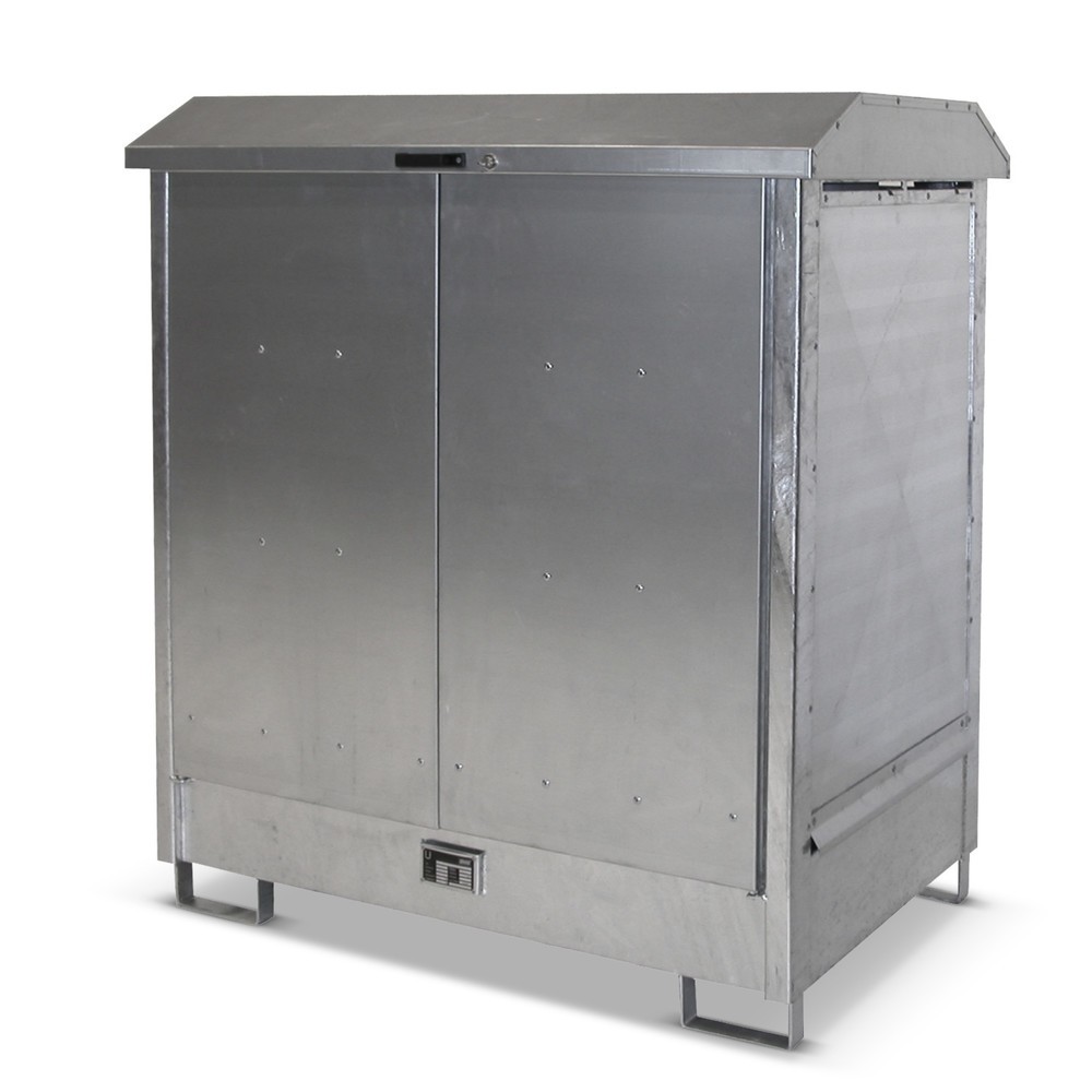 Product afbeelding: Depot voor gevaarlijke stoffen Bauer® GD-N, incl. lekbak voor 2x 200 l, hxbxd 1.610 x 1.440 x 1.015 mm