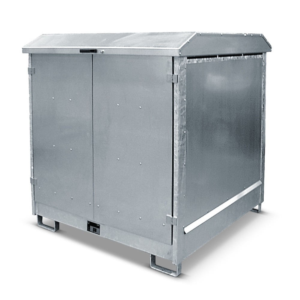 Product afbeelding: Depot voor gevaarlijke stoffen Bauer® GD-N, incl. lekbak voor 4x 200 l, hxbxd 1.550 x 1.440 x 1.500 mm