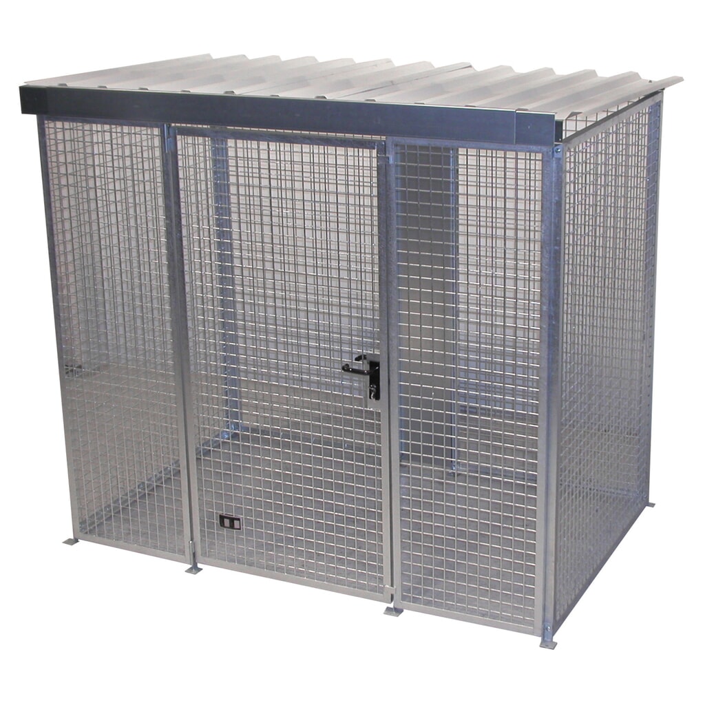 Product afbeelding: Bauer® Gasflescontainer met dak, 1 deur, 60 flessen