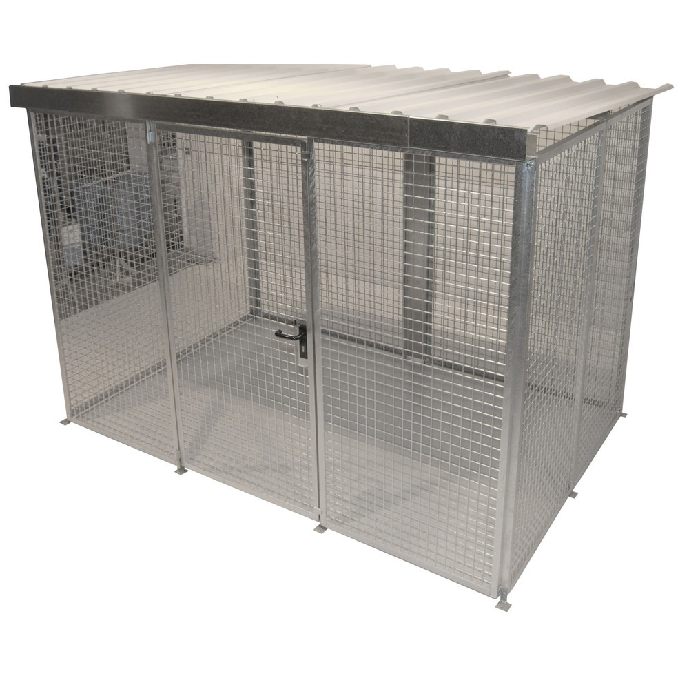Product afbeelding: Bauer® Gasflescontainer met dak, 1 deur, 104 flessen