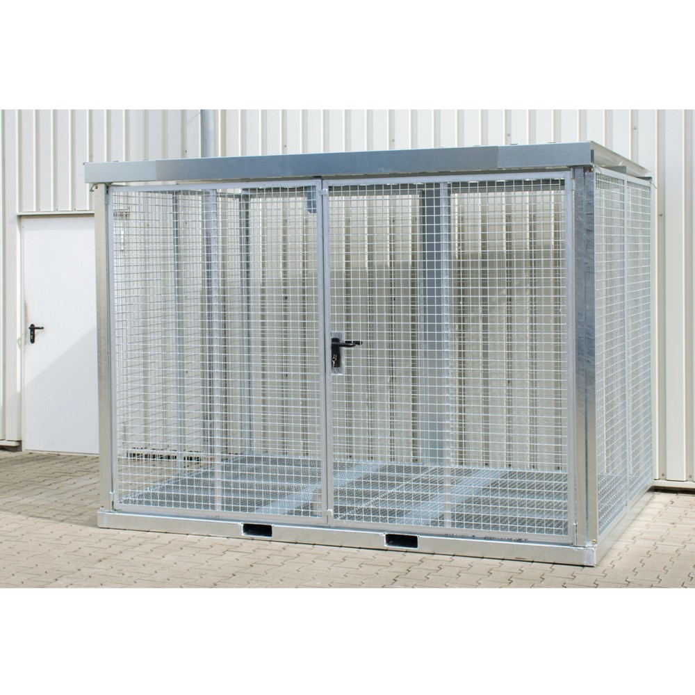 Product afbeelding: Bauer® Gasflessencontainer GFC-E, max. 104 gasflessen, roosterbodem