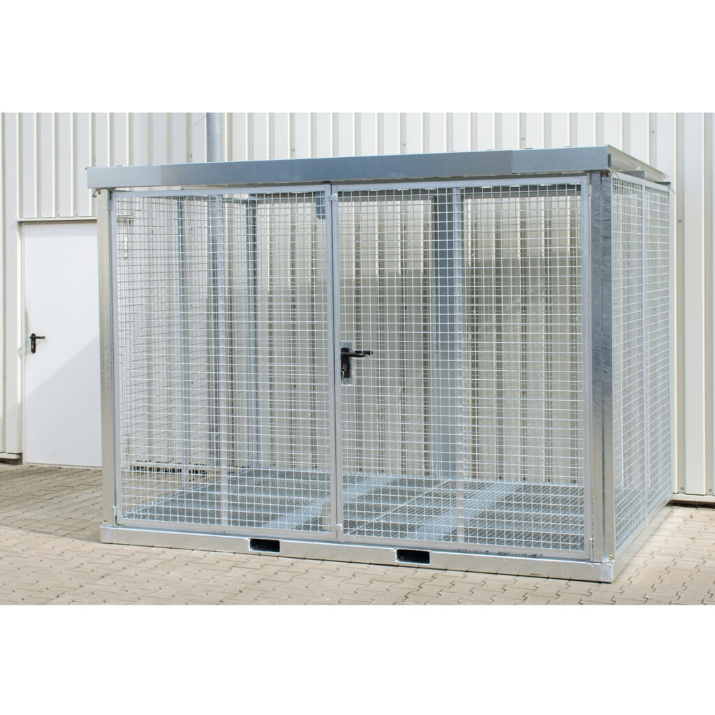 Product afbeelding: Bauer® Gasflessencontainer GFC-E, max. 104 gasflessen, roosterbodem