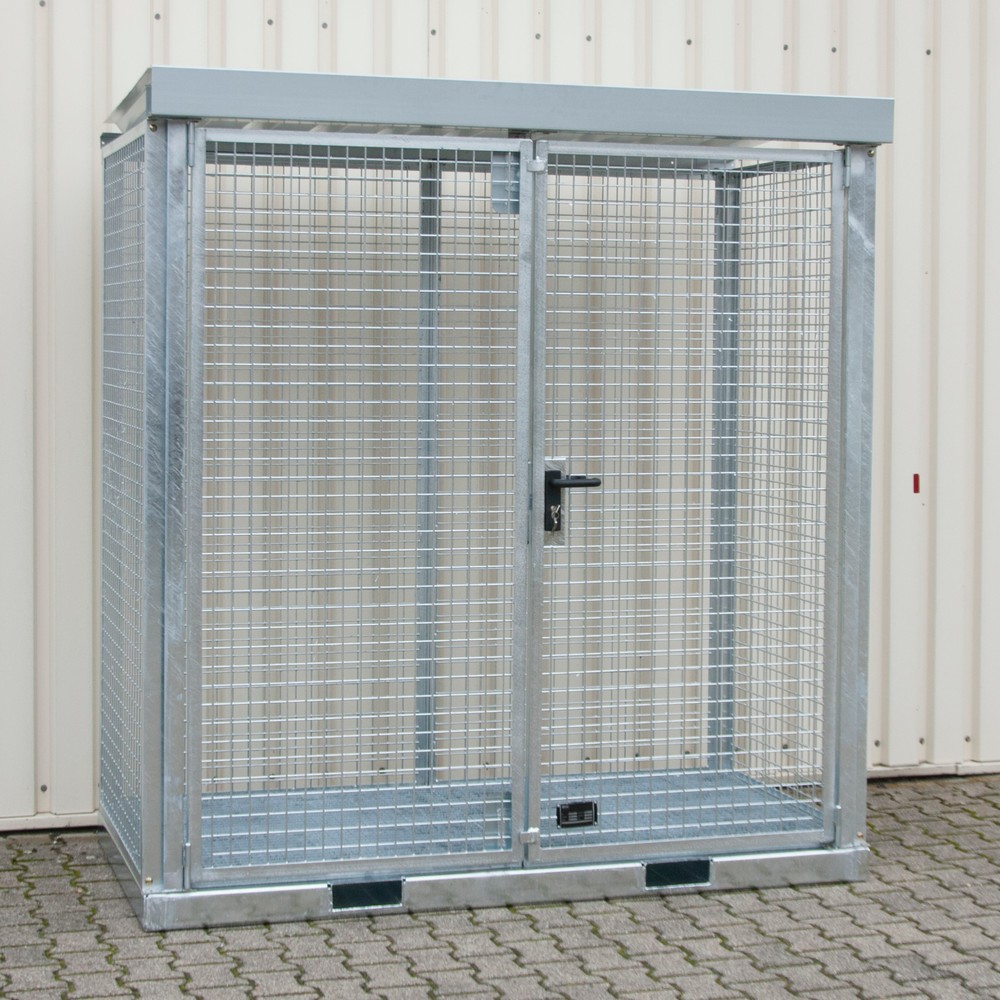 Product afbeelding: Bauer® Gasflessencontainer GFC-E, max. 32 gasflessen, roosterbodem