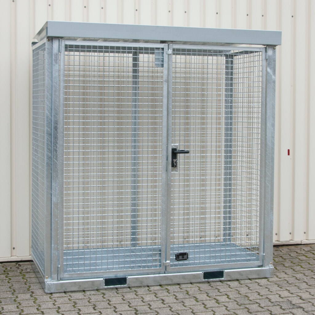 Product afbeelding: Bauer® Gasflessencontainer GFC-E, max. 32 gasflessen, roosterbodem