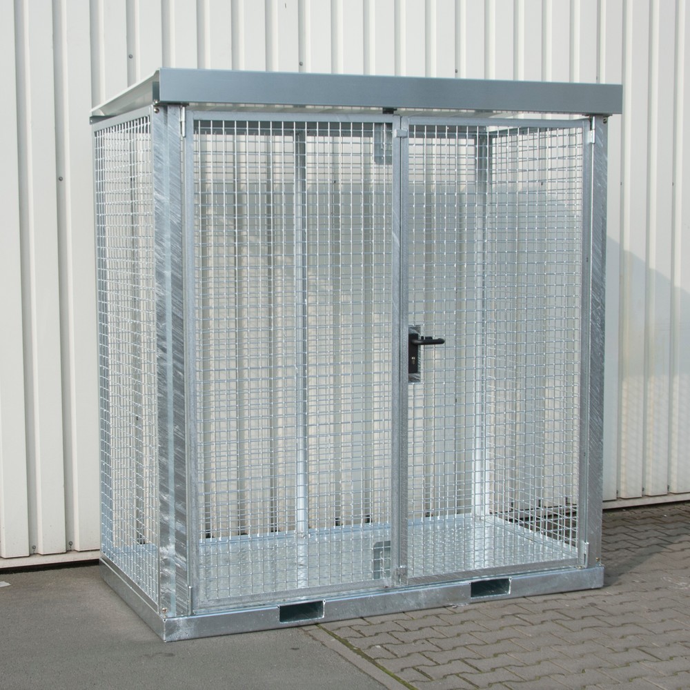 Product afbeelding: Bauer® Gasflessencontainer GFC-E, max. 32 gasflessen, traanplaatbodem