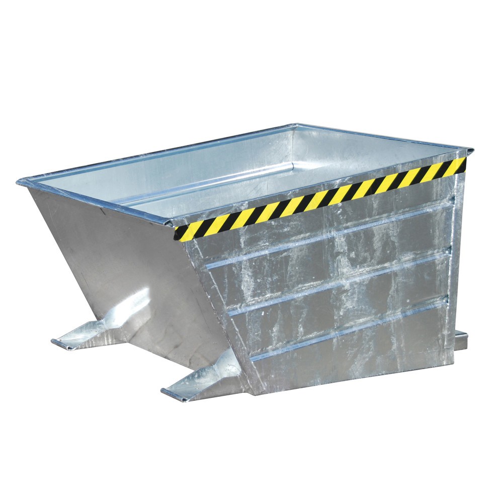Product afbeelding: Bauer® kantelbak compact, verzinkt, draagvermogen 750 kg, volume 0,5 m³