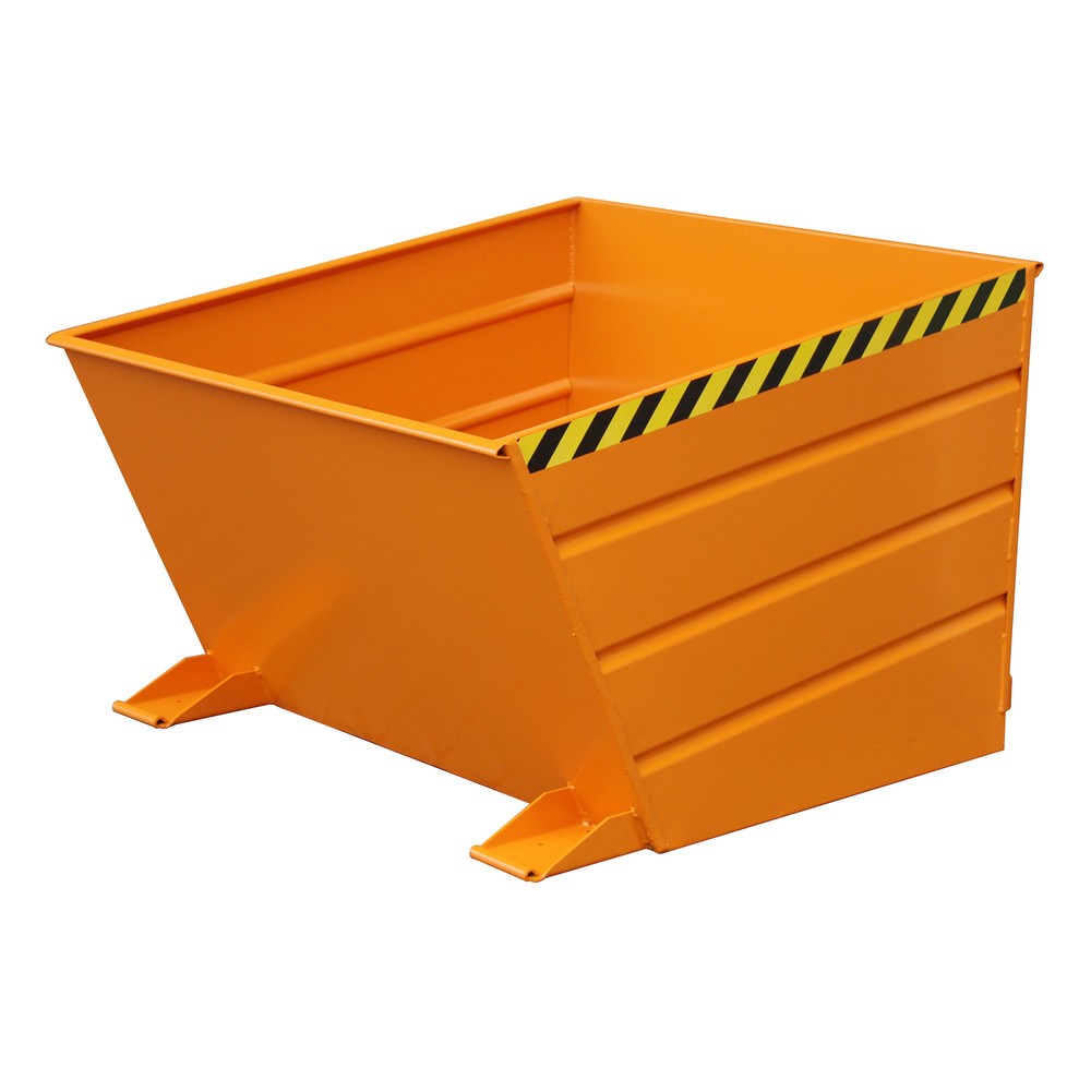Product afbeelding: Bauer® Kantelbak compact, gelakt, volume 1 m³, RAL 2000 geeloranje