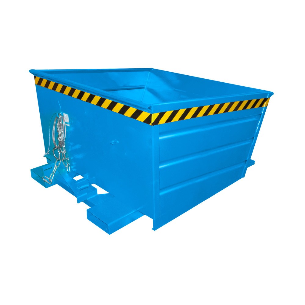 Product afbeelding: Bauer® Kantelbak compact, gelakt, volume 0,8 m³, RAL 5012 lichtblauw