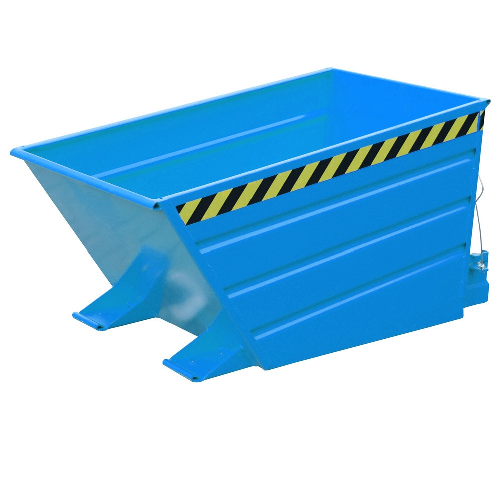 Product afbeelding: Bauer® Kantelbak compact, gelakt, volume 0,5 m³, RAL 5012 lichtblauw