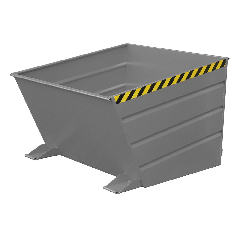 Product afbeelding: Bauer® Kantelbak compact, gelakt, volume 1 m³, RAL 7005 muisgrijs