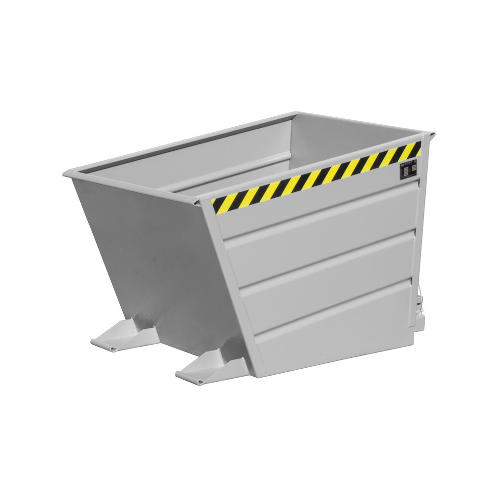 Product afbeelding: Bauer® Kantelbak compact, gelakt, volume 0,65 m³, RAL 7005 muisgrijs