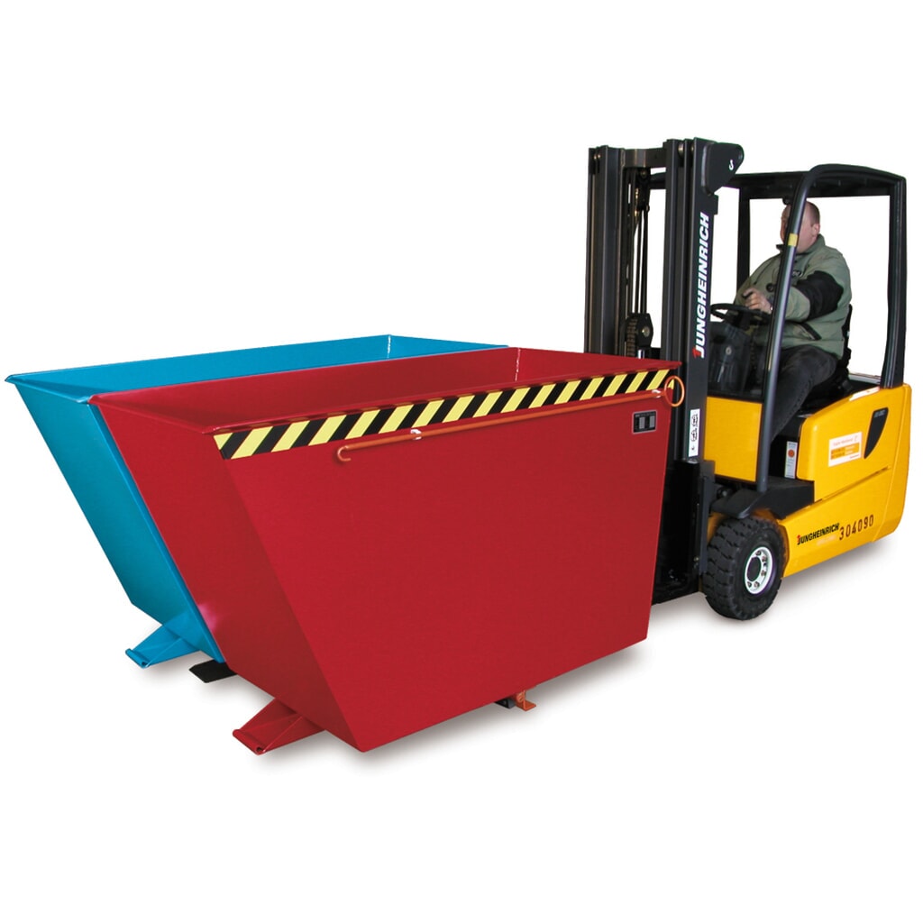 Bauer® Kantelbak Duo, 2 bakken, cap. 1.500 kg, volume 2 x 0,9 m³ Product afbeelding: Bauer® Kantelbak Duo, 2 bakken, cap. 1.500 kg, volume 2 x 0,9 m³