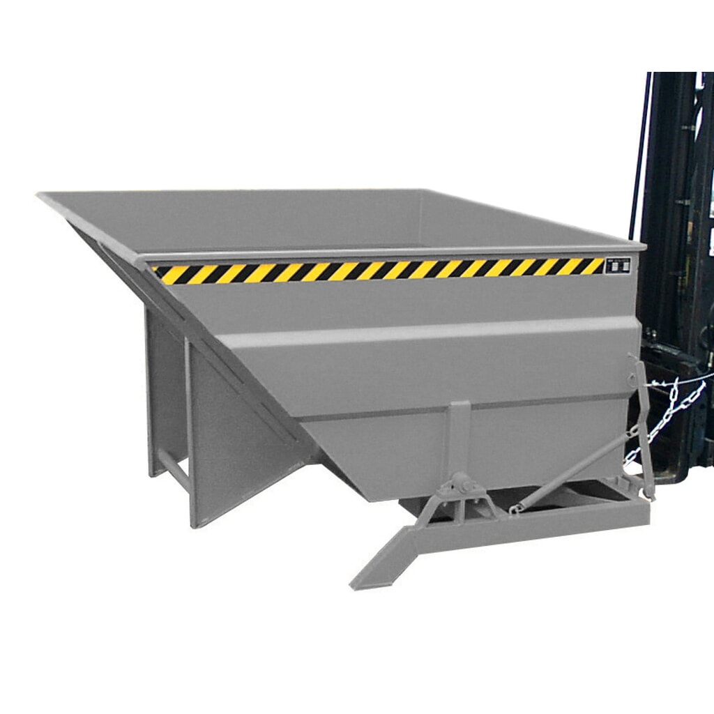 Bauer® Kantelbak, groot volume, gelakt, volume 3 m³, RAL 2000 geeloranje Productafbeelding nr. 2: Bauer® Kantelbak, groot volume, gelakt, volume 3 m³, RAL 2000 geeloranje