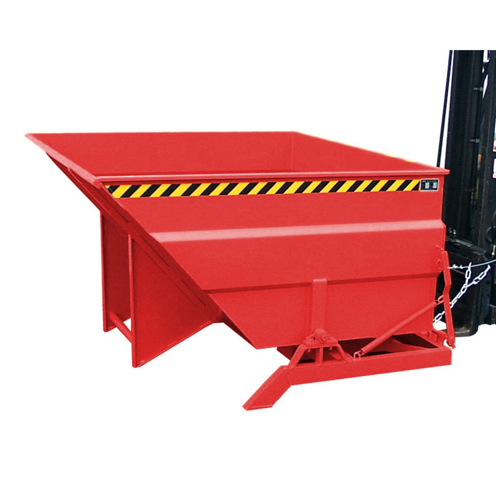 Productafbeelding nr. 5: Bauer® Kantelbak, groot volume, gelakt, volume 3 m³, RAL 3000 vuurrood