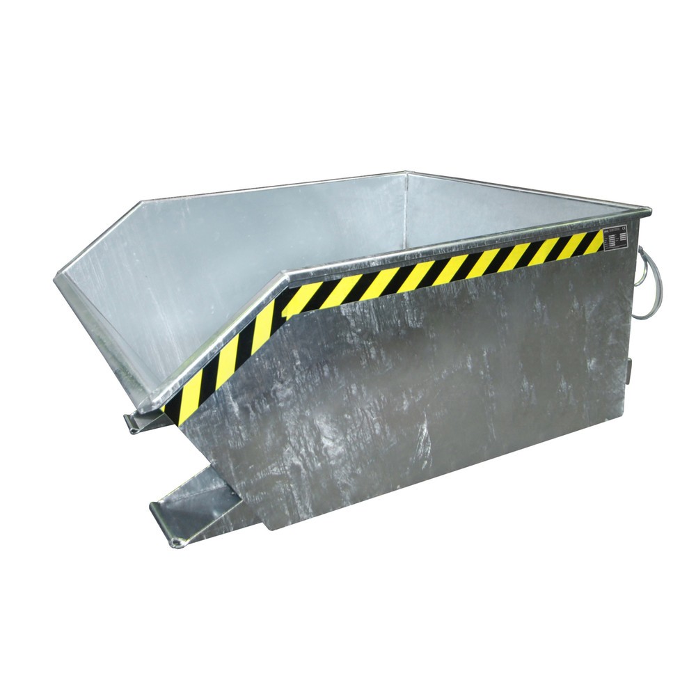 Product afbeelding: Bauer® kantelbak, lage bouwhoogte, verzinkt, draagvermogen 1.000 kg, volume 0,5 m³