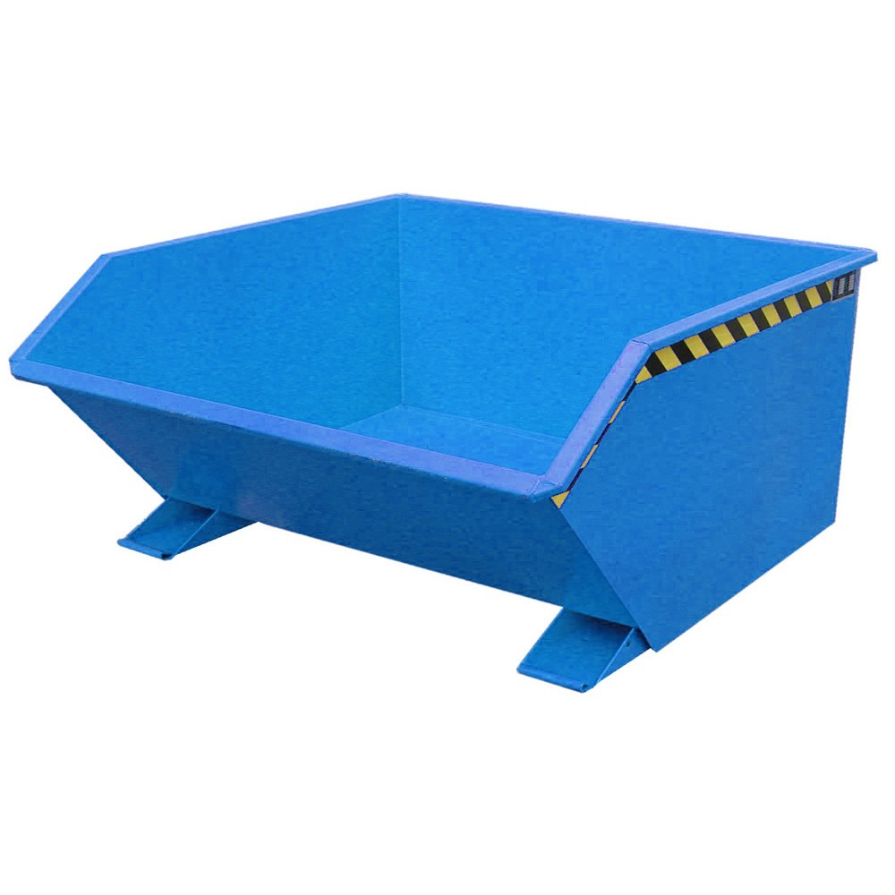 Productafbeelding nr. 1: Bauer® Kantelbak, lage bouwhoogte, gelakt, volume 0,75 m³, RAL 5012 lichtblauw