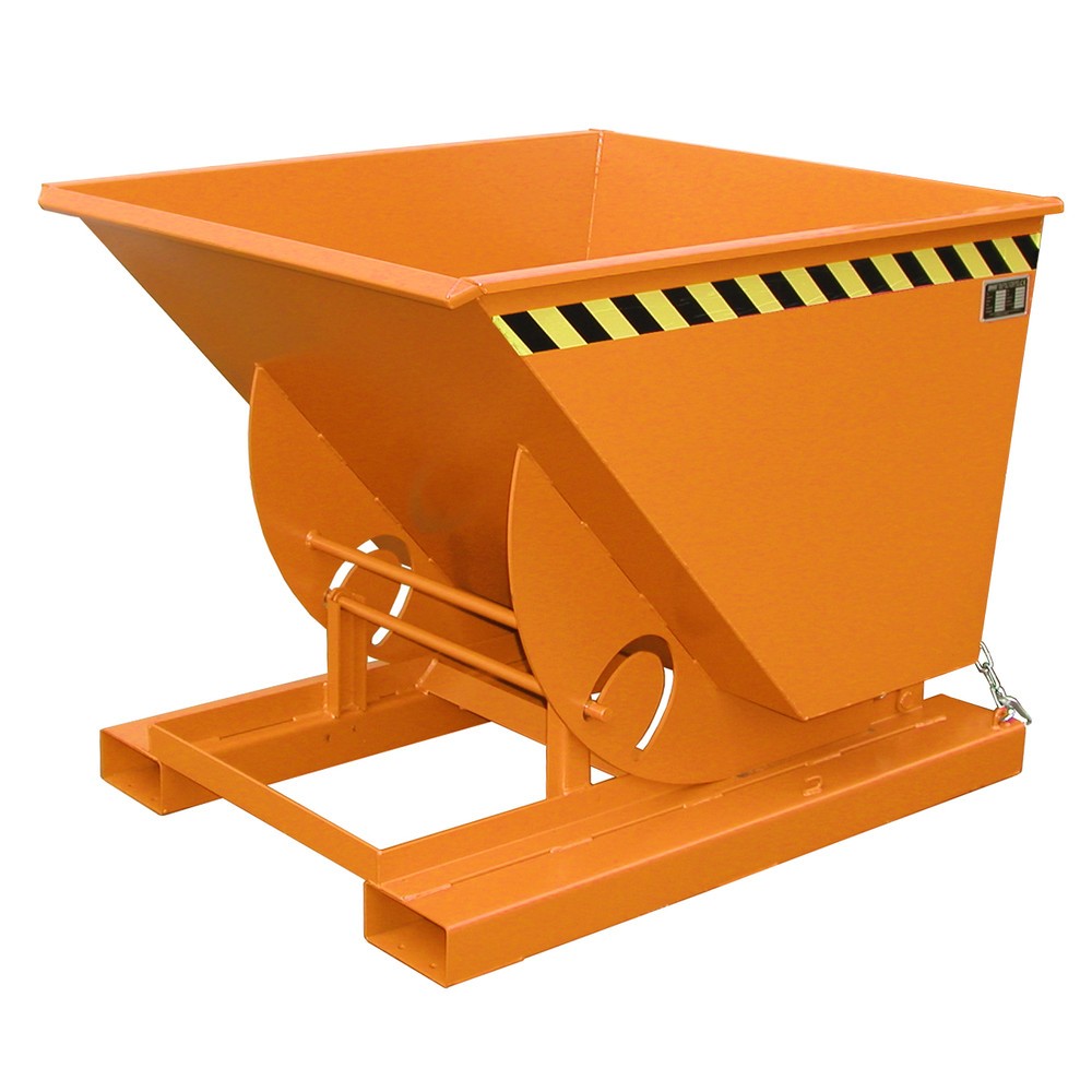 Productafbeelding nr. 1: Bauer® Kantelbak met afrolmechanisme, cap. 1.000 kg, gelakt, volume 0,75 m³, RAL 2000 geeloranje