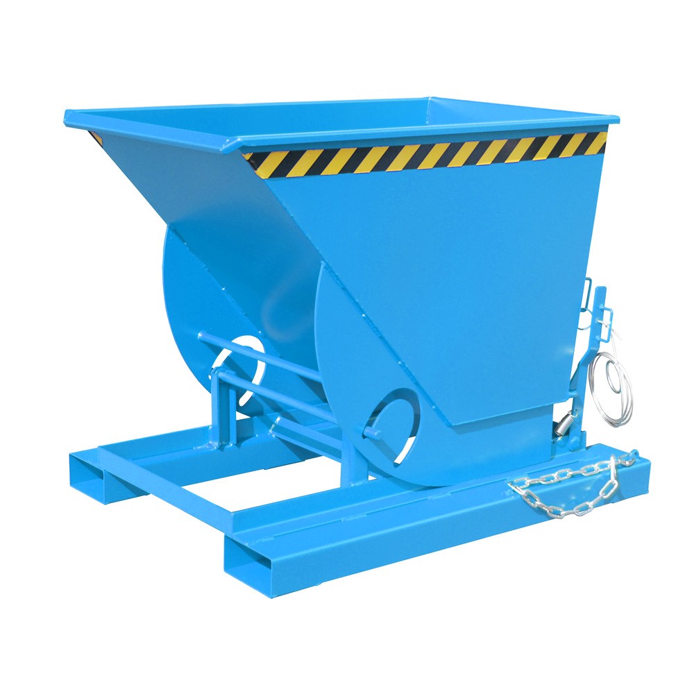 Productafbeelding nr. 1: Bauer® Kantelbak met afrolmechanisme, cap. 1.000 kg, gelakt, volume 0,5 m³, RAL 5012 lichtblauw