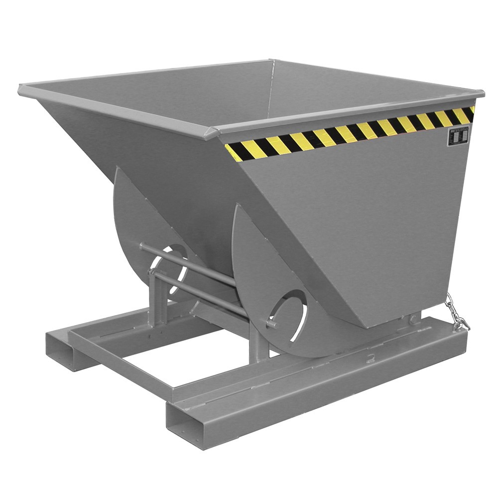 Productafbeelding nr. 1: Bauer® Kantelbak met afrolmechanisme, cap. 1.000 kg, gelakt, volume 0,75 m³, RAL 7005 muisgrijs
