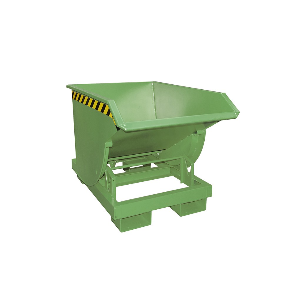 Productafbeelding nr. 5: Bauer® Kantelbak met afrolmechanisme Premium, diepe bouwvorm, gelakt, zonder deksel, volume 0,3 m³, RAL 5012 lichtblauw