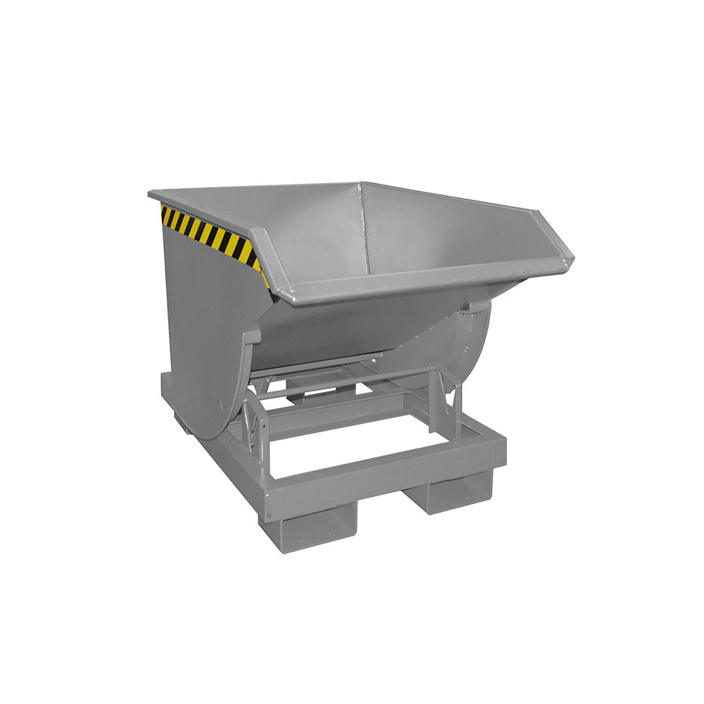 Productafbeelding nr. 6: Bauer® Kantelbak met afrolmechanisme Premium, diepe bouwvorm, gelakt, zonder deksel, volume 0,3 m³, RAL 5012 lichtblauw