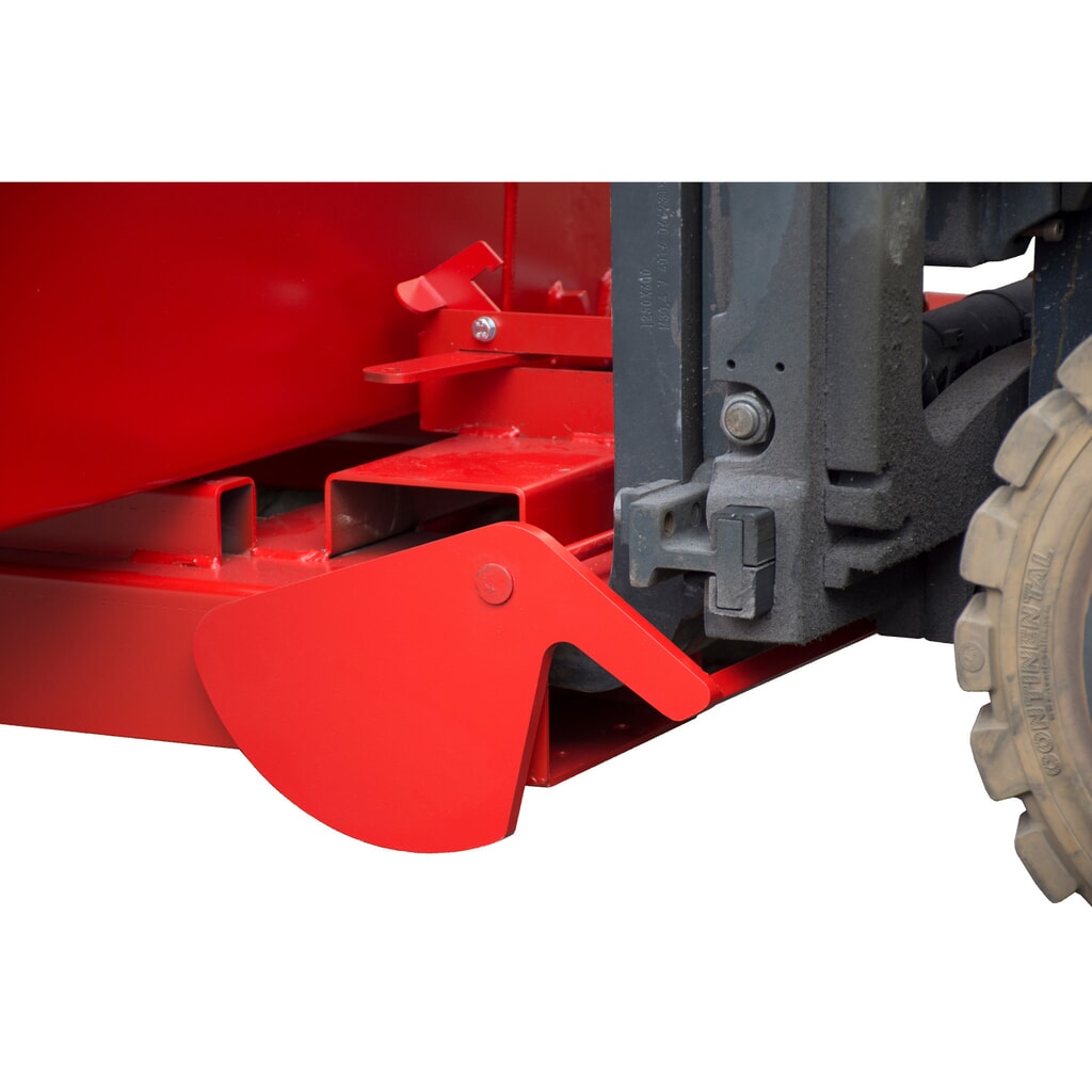 Productafbeelding nr. 7: Bauer® Kantelbak met automatisch afrolmechanisme, cap. 1.000 kg, gelakt, volume 0,6 m³, RAL 3000 vuurrood