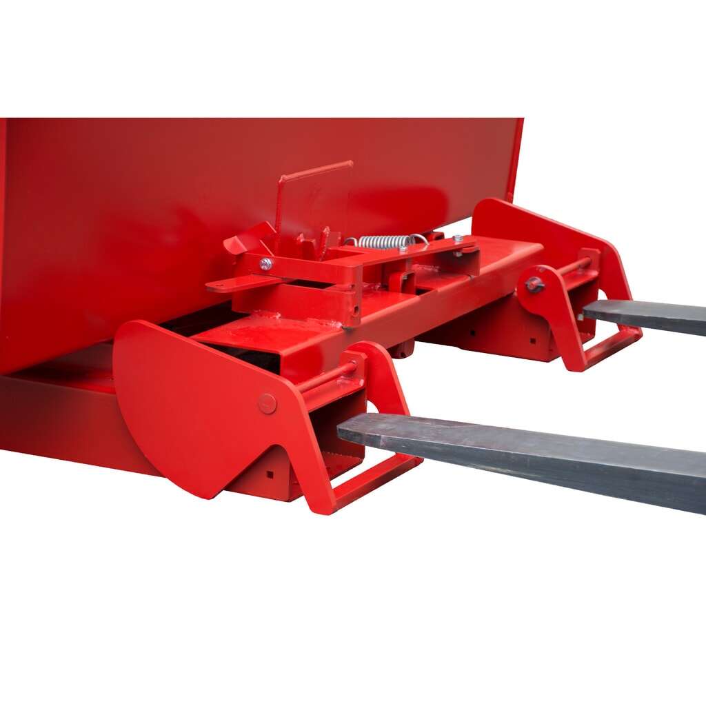 Productafbeelding nr. 10: Bauer® Kantelbak met automatisch afrolmechanisme, cap. 1.000 kg, gelakt, volume 0,6 m³, RAL 3000 vuurrood