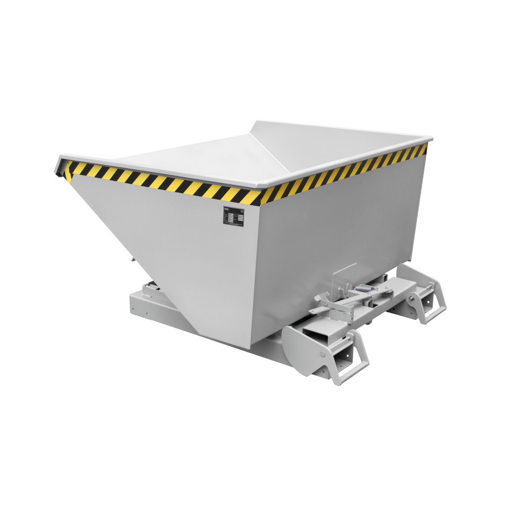 Product afbeelding: Bauer® kantelbak met automatisch afrolmechanisme, draagvermogen 1.000 kg, verzinkt, volume 0,6 m³