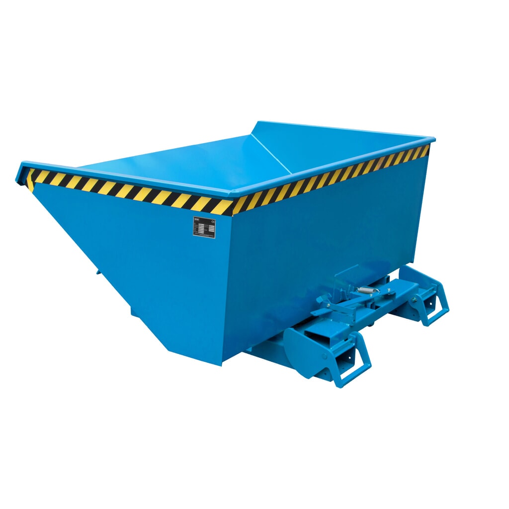 Bauer® Kantelbak met automatisch afrolmechanisme, cap. 1.000 kg, gelakt, volume 0,6 m³, RAL 3000 vuurrood Productafbeelding nr. 3: Bauer® Kantelbak met automatisch afrolmechanisme, cap. 1.000 kg, gelakt, volume 0,6 m³, RAL 3000 vuurrood