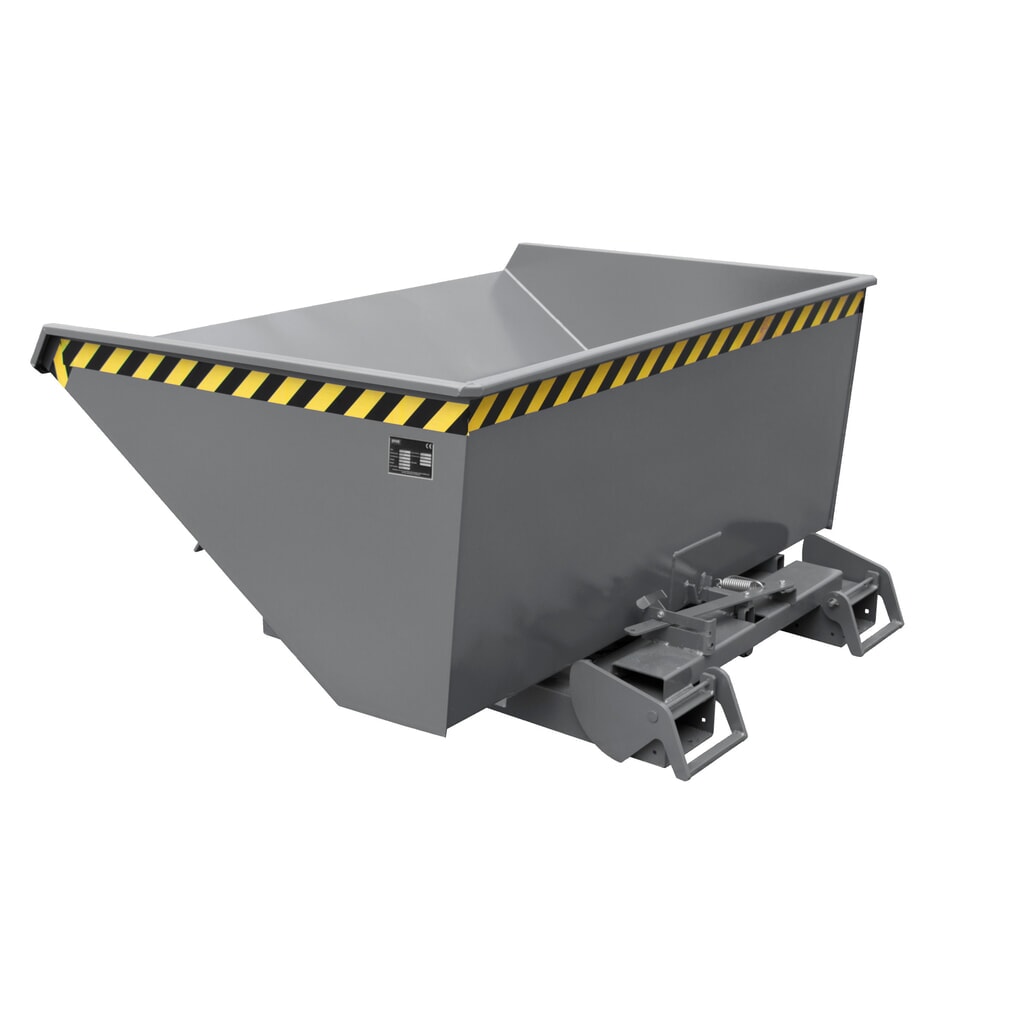 Productafbeelding nr. 4: Bauer® Kantelbak met automatisch afrolmechanisme, cap. 1.000 kg, gelakt, volume 0,6 m³, RAL 3000 vuurrood