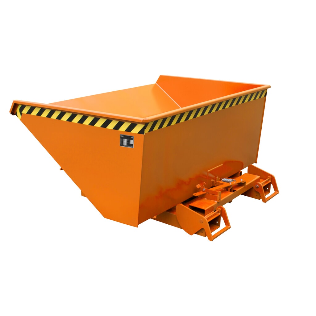 Bauer® Kantelbak met automatisch afrolmechanisme, cap. 1.000 kg, gelakt, volume 0,6 m³, RAL 3000 vuurrood Productafbeelding nr. 5: Bauer® Kantelbak met automatisch afrolmechanisme, cap. 1.000 kg, gelakt, volume 0,6 m³, RAL 3000 vuurrood