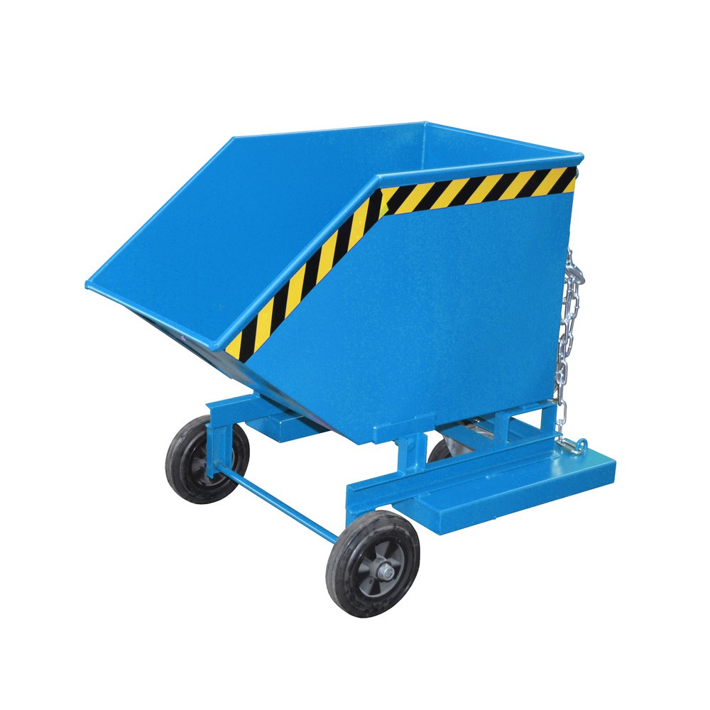 Productafbeelding nr. 6: Bauer® Kantelbare bakwagen, met wielstel en inrijkokers, volume 0,25 m³, RAL 3000 vuurrood