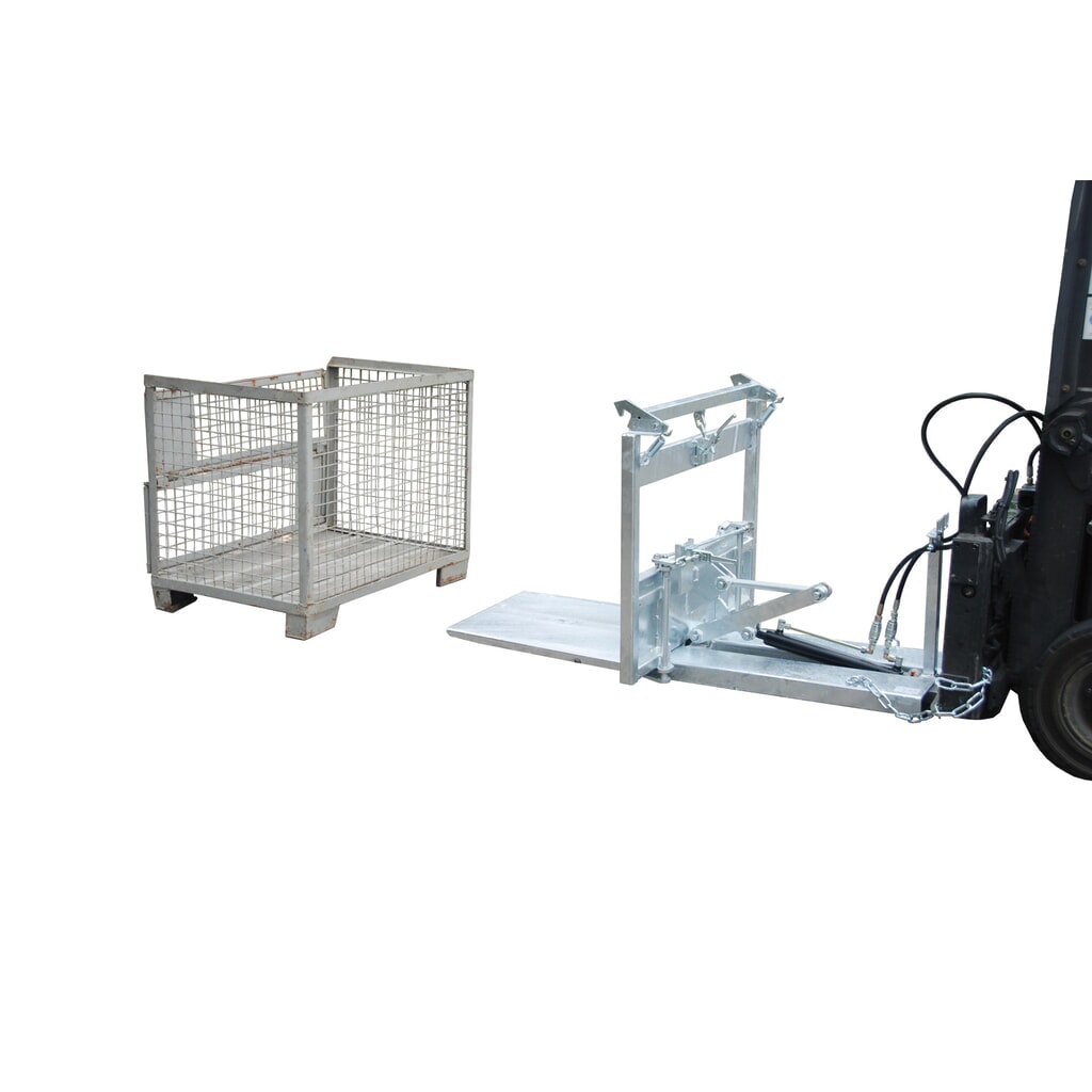 Product afbeelding: Bauer® Kippomat type KG-A, kantelen via heftruckhydraulica, thermisch verzinkt, draagvermogen 500 kg