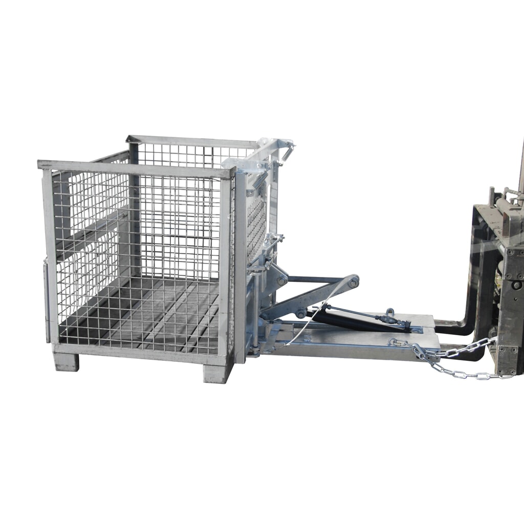 Bauer® Kippomat type KG-B, handmatig kantelen, instelbare kantelrem, thermisch verzinkt, draagvermogen 500 kg Product afbeelding: Bauer® Kippomat type KG-B, handmatig kantelen, instelbare kantelrem, thermisch verzinkt, draagvermogen 500 kg