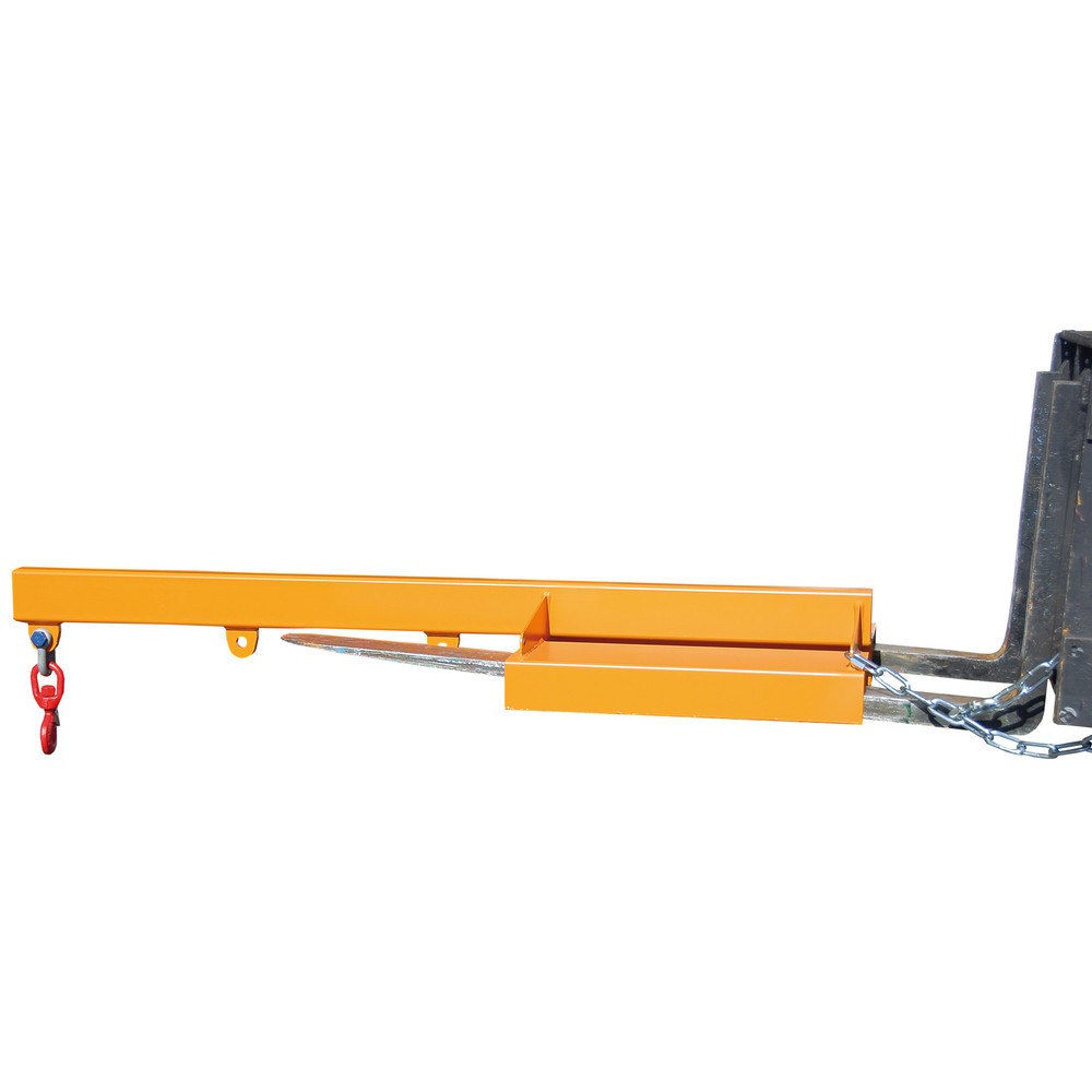 Productafbeelding nr. 1: Bauer® Lastarm model 1, starre uitvoering, 3 haakposities, basislengte 1.600 mm, cap. 2.500 kg, geeloranje