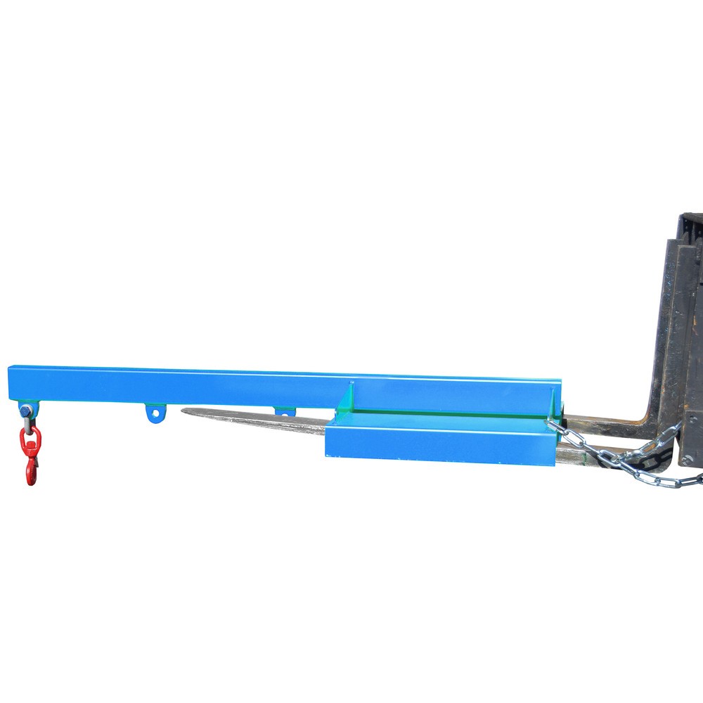 Product afbeelding: Bauer® Lastarm model 1, starre uitvoering, 3 haakposities, basislengte 1.600 mm, cap. 1.000 kg, lichtblauw