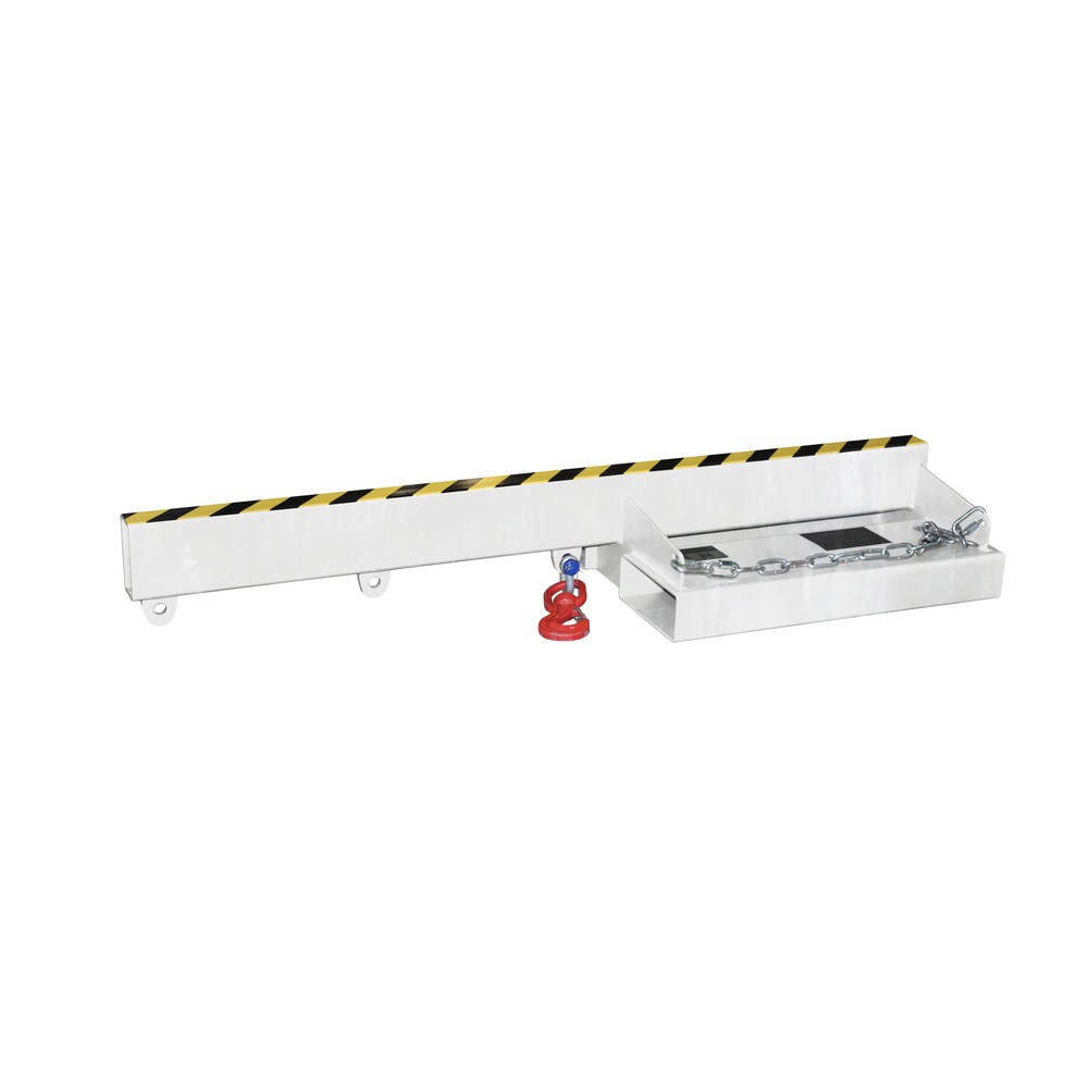 Productafbeelding nr. 2: Bauer® Lastarm model 1, starre uitvoering, 3 haakposities, basislengte 1.600 mm, cap. 2.500 kg, verzinkt