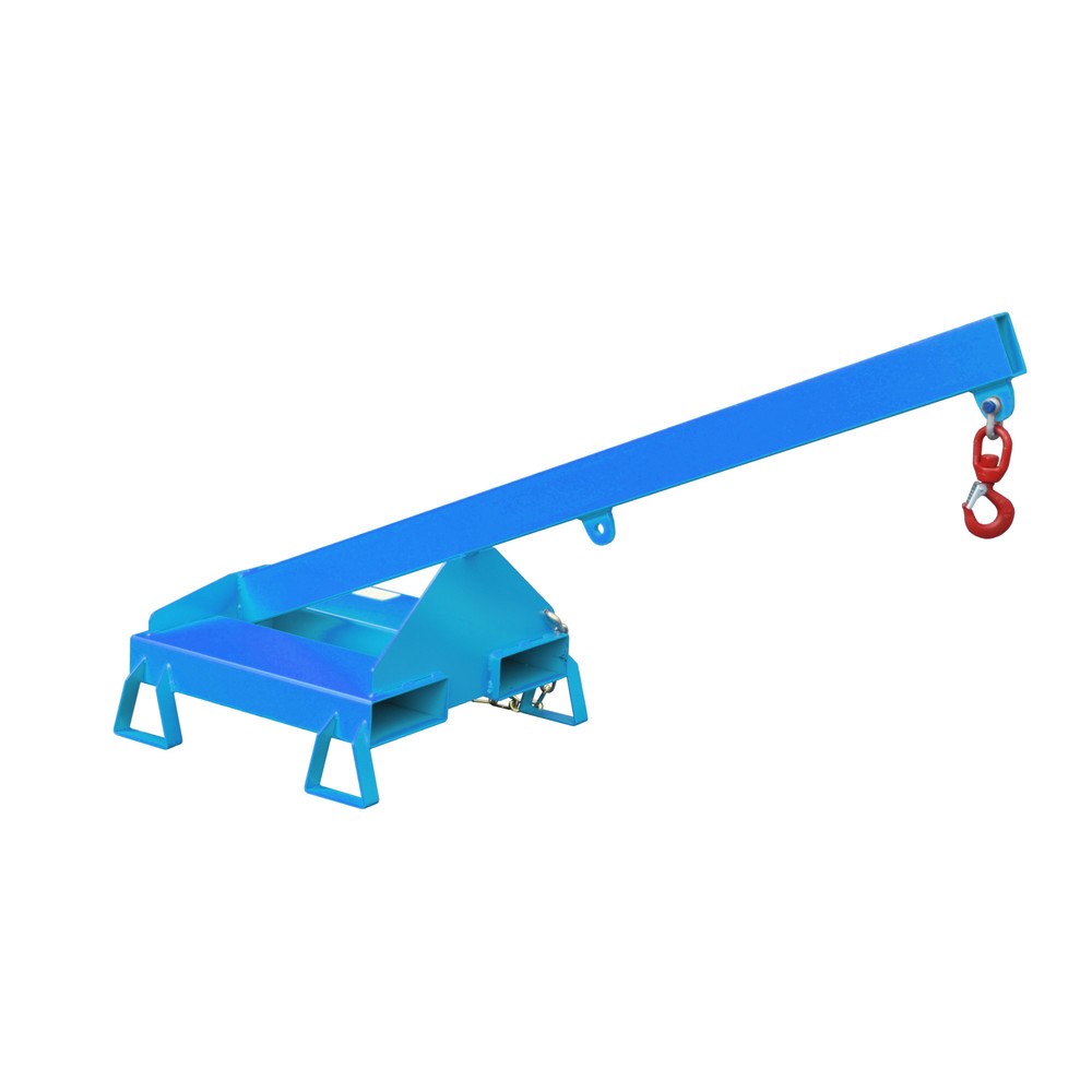 Product afbeelding: Bauer® Lastarm model 2, starre uitvoering, 2 haakposities, basislengte 1.600 mm, cap. 1.000 kg, lichtblauw
