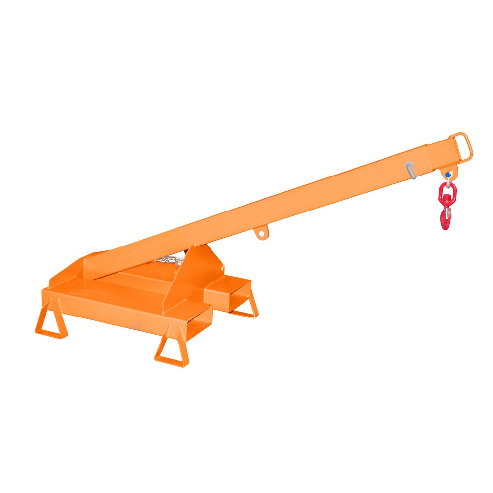 Productafbeelding nr. 2: Bauer® Lastarm model 3, telescopisch, 2 haakposities, basislengte 1.600 mm, cap. 1.000 kg, geeloranje
