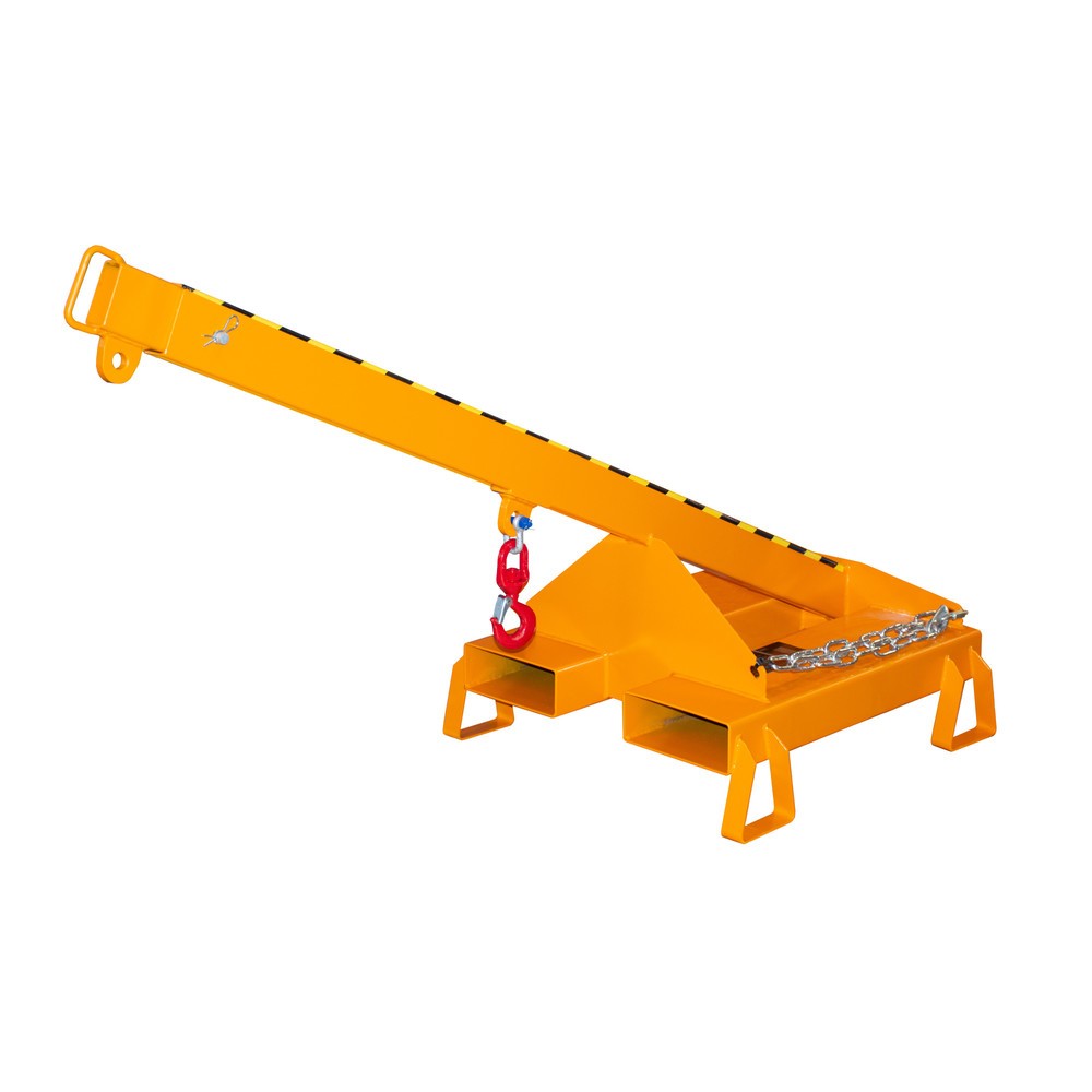 Productafbeelding nr. 3: Bauer® Lastarm model 3, telescopisch, 2 haakposities, basislengte 1.600 mm, cap. 1.000 kg, geeloranje