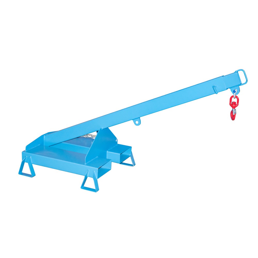 Productafbeelding nr. 2: Bauer® Lastarm model 3, telescopisch, 2 haakposities, basislengte 1.600 mm, cap. 1.000 kg, lichtblauw