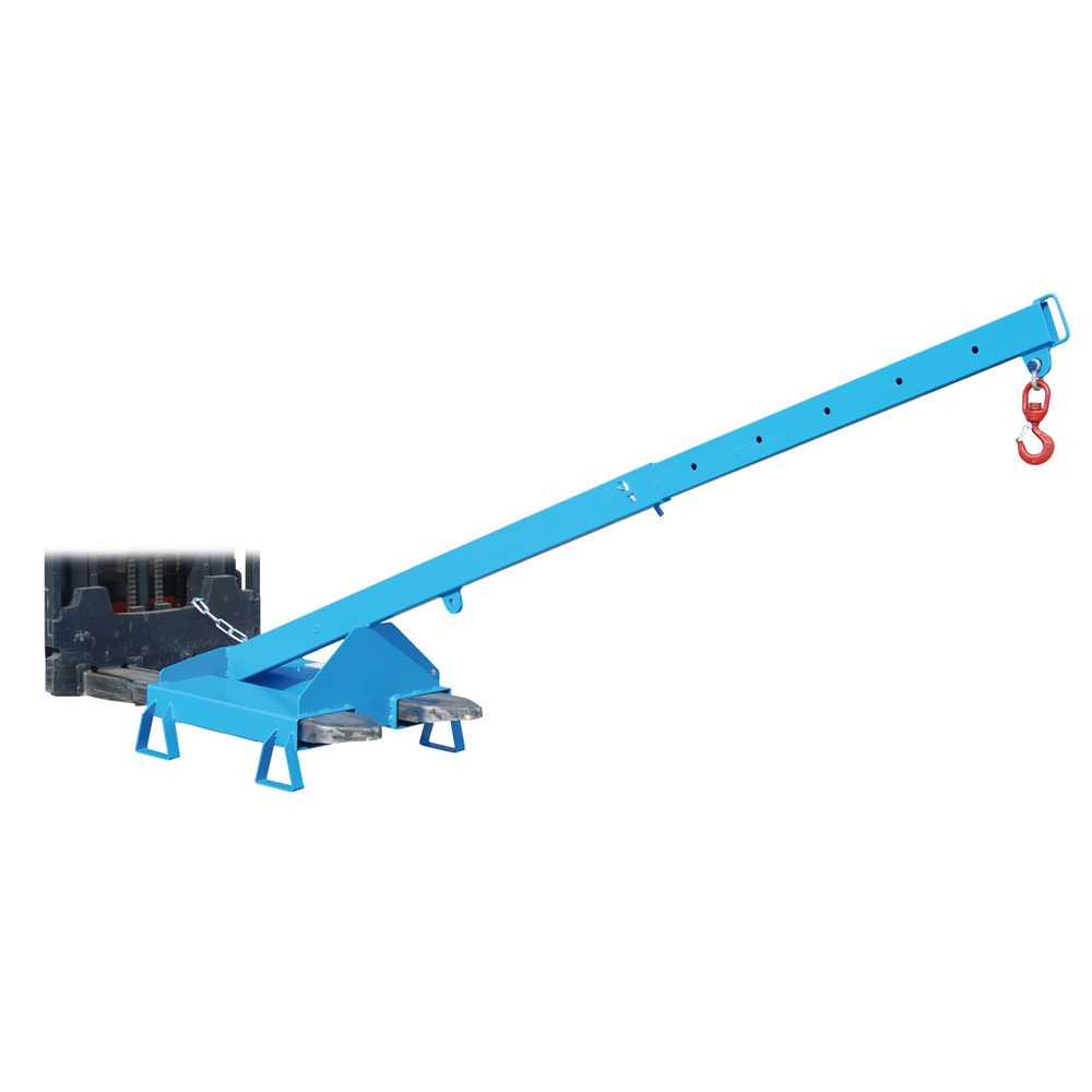 Productafbeelding nr. 1: Bauer® Lastarm model 3, telescopisch, 2 haakposities, basislengte 1.600 mm, cap. 1.000 kg, lichtblauw